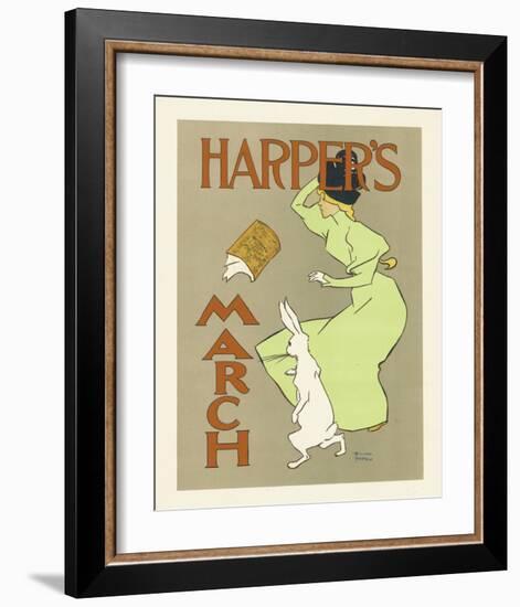 Harper's Magazine, March 1894-Edward Penfield-Framed Premium Giclee Print