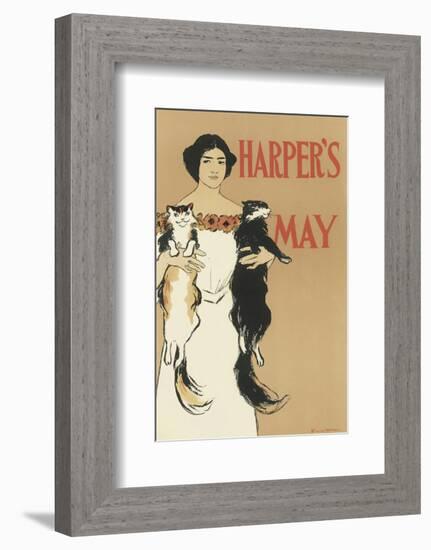 Harper's Magazine, May 1897-Edward Penfield-Framed Premium Giclee Print