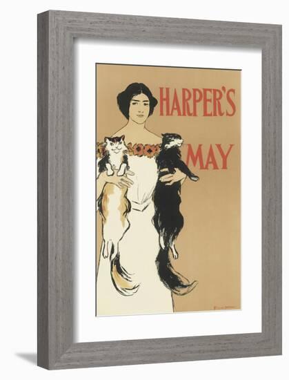 Harper's Magazine, May 1897-Edward Penfield-Framed Premium Giclee Print