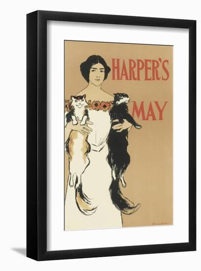 Harper's Magazine, May 1897-Edward Penfield-Framed Premium Giclee Print