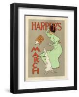 Harper's March, 1894-Edward Penfield-Framed Giclee Print