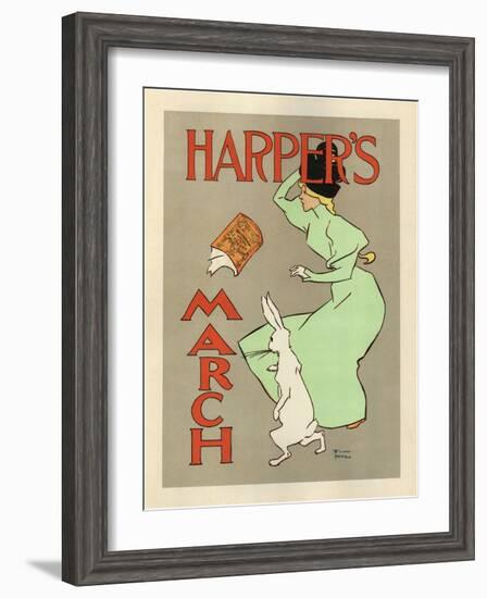 Harper's March, 1894-Edward Penfield-Framed Giclee Print