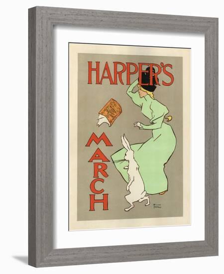 Harper's March, 1894-Edward Penfield-Framed Giclee Print