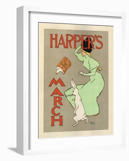 Harper's March, 1894-Edward Penfield-Framed Giclee Print