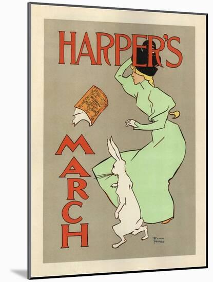 Harper's March, 1894-Edward Penfield-Mounted Giclee Print