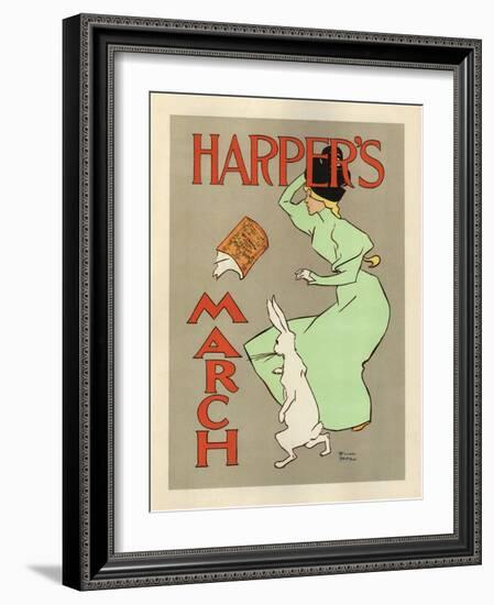 Harper's March, 1894-Edward Penfield-Framed Giclee Print