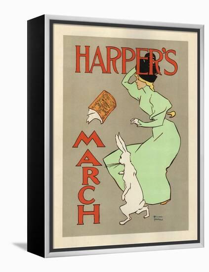 Harper's March, 1894-Edward Penfield-Framed Premier Image Canvas