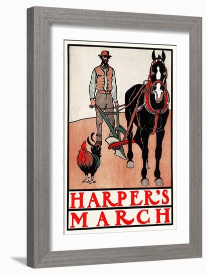 Harper's March-Edward Penfield-Framed Art Print