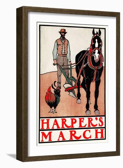 Harper's March-Edward Penfield-Framed Art Print