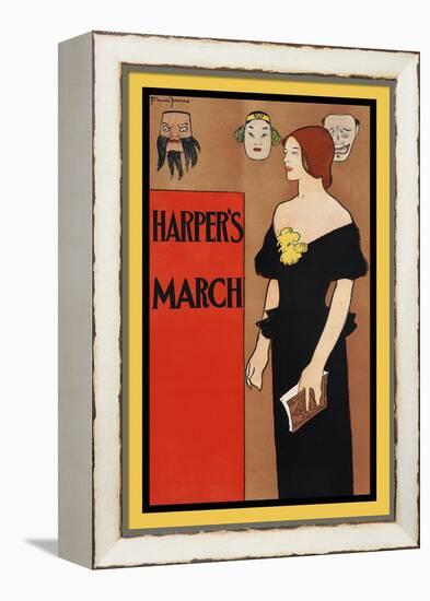 Harper's March-Edward Penfield-Framed Stretched Canvas