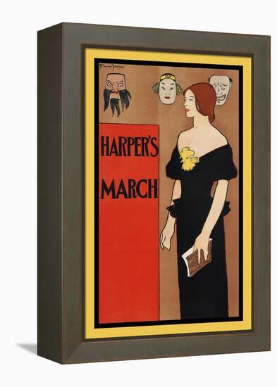 Harper's March-Edward Penfield-Framed Stretched Canvas