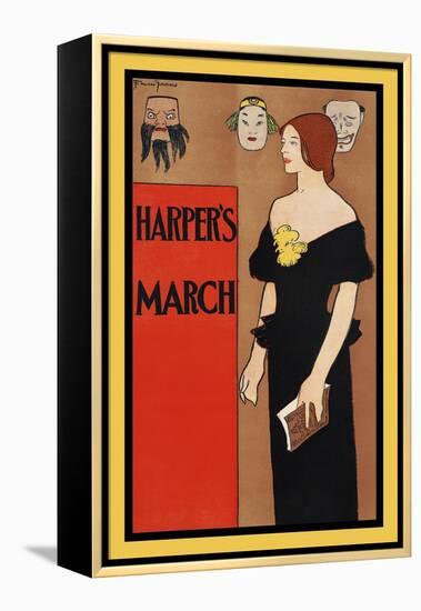 Harper's March-Edward Penfield-Framed Stretched Canvas