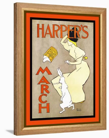 Harper's March-Edward Penfield-Framed Stretched Canvas