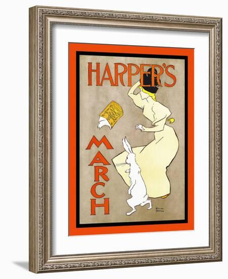 Harper's March-Edward Penfield-Framed Art Print