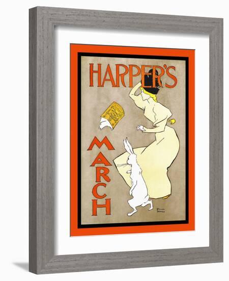 Harper's March-Edward Penfield-Framed Art Print