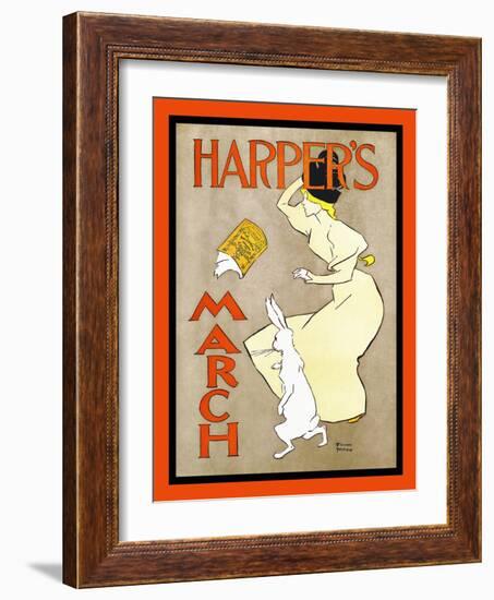 Harper's March-Edward Penfield-Framed Art Print