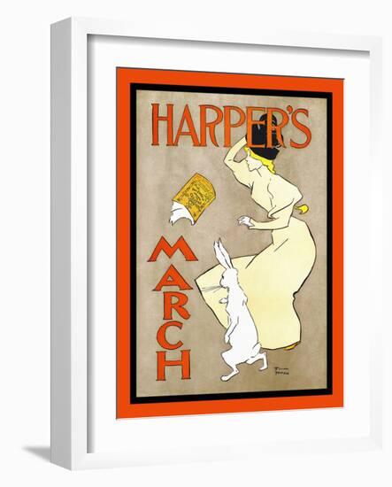 Harper's March-Edward Penfield-Framed Art Print