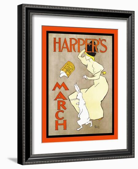 Harper's March-Edward Penfield-Framed Art Print