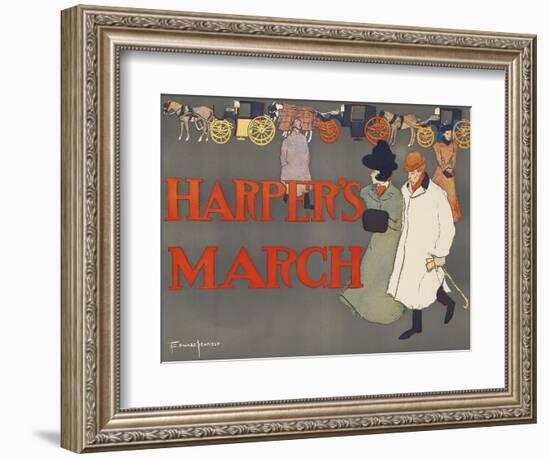 Harper's March-Edward Penfield-Framed Art Print