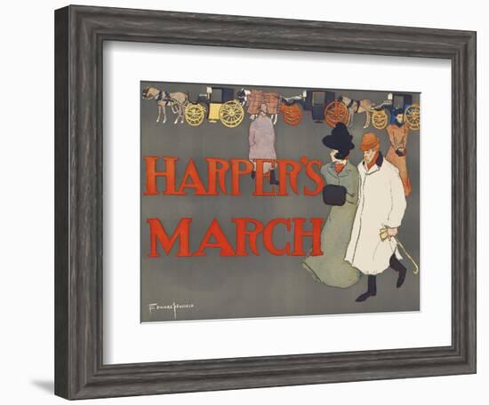 Harper's March-Edward Penfield-Framed Art Print