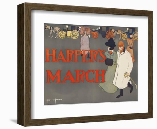 Harper's March-Edward Penfield-Framed Art Print