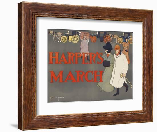 Harper's March-Edward Penfield-Framed Art Print