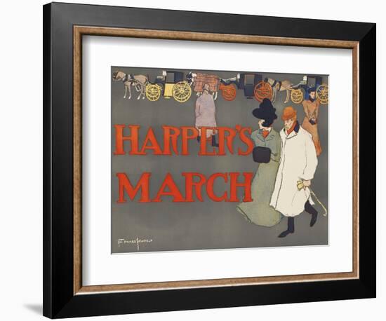 Harper's March-Edward Penfield-Framed Art Print