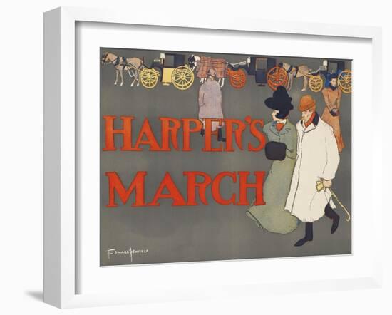 Harper's March-Edward Penfield-Framed Art Print