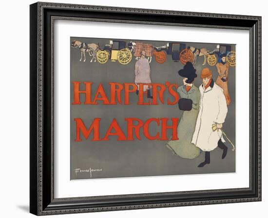 Harper's March-Edward Penfield-Framed Art Print