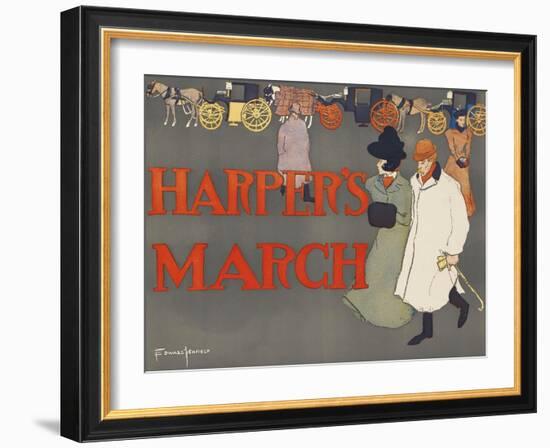 Harper's March-Edward Penfield-Framed Art Print