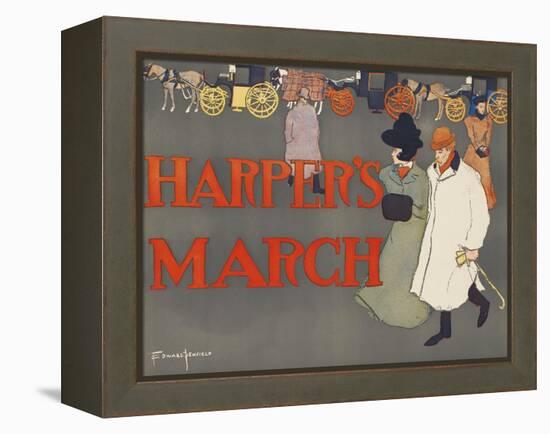 Harper's March-Edward Penfield-Framed Stretched Canvas
