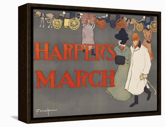 Harper's March-Edward Penfield-Framed Stretched Canvas