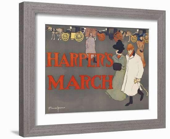 Harper's March-Edward Penfield-Framed Art Print