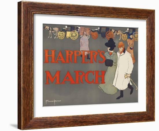 Harper's March-Edward Penfield-Framed Art Print