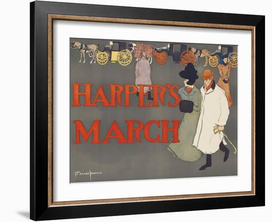 Harper's March-Edward Penfield-Framed Art Print