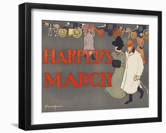 Harper's March-Edward Penfield-Framed Art Print