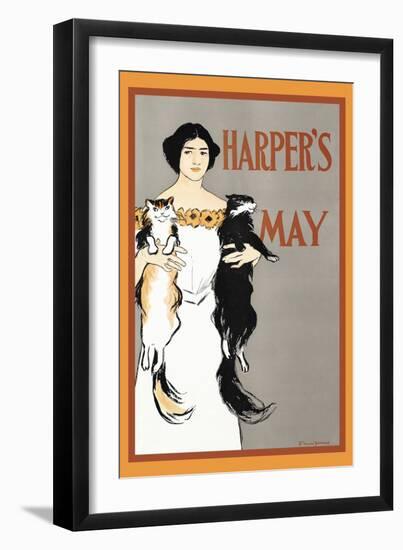 Harper's May-Edward Penfield-Framed Art Print