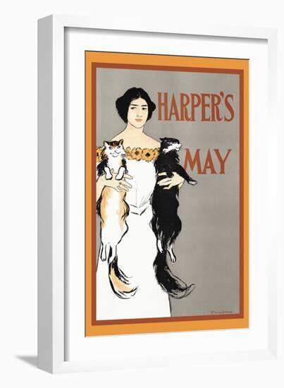 Harper's May-Edward Penfield-Framed Art Print