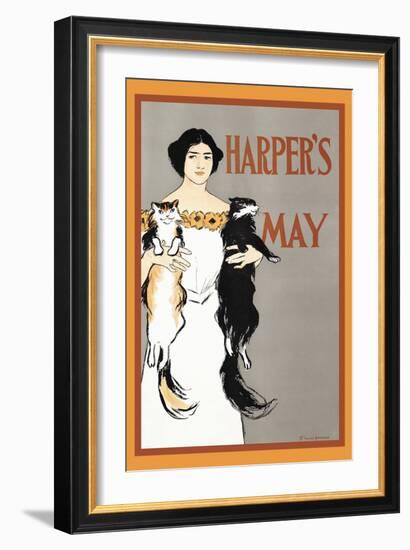 Harper's May-Edward Penfield-Framed Art Print