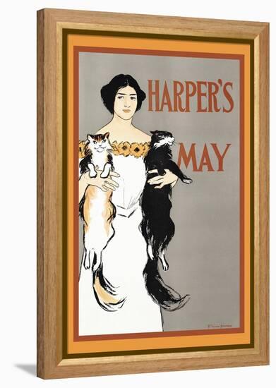 Harper's May-Edward Penfield-Framed Stretched Canvas