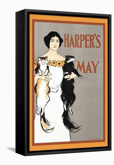 Harper's May-Edward Penfield-Framed Stretched Canvas