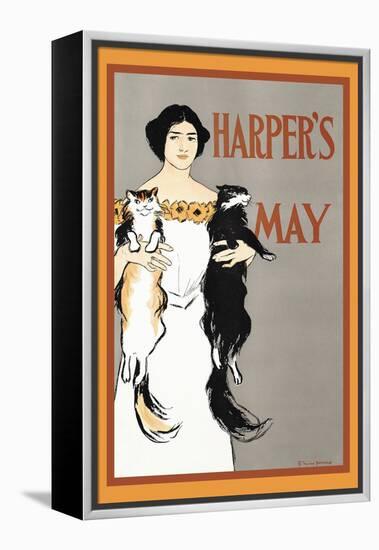 Harper's May-Edward Penfield-Framed Stretched Canvas