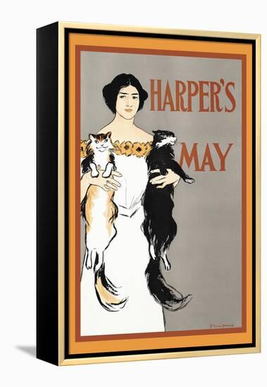 Harper's May-Edward Penfield-Framed Stretched Canvas