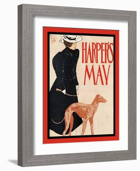 Harper's May-Edward Penfield-Framed Art Print