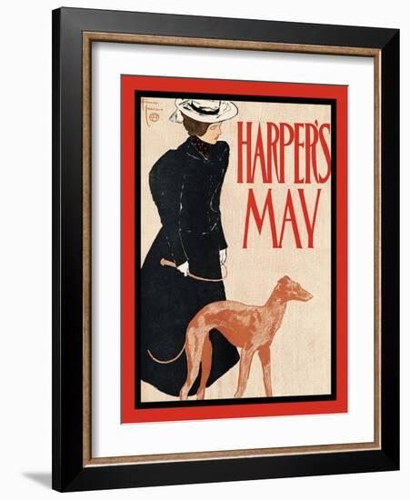 Harper's May-Edward Penfield-Framed Art Print