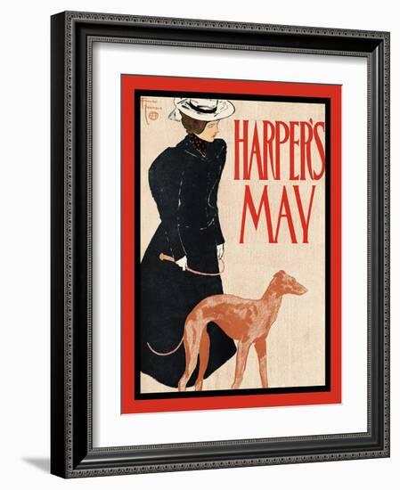 Harper's May-Edward Penfield-Framed Art Print