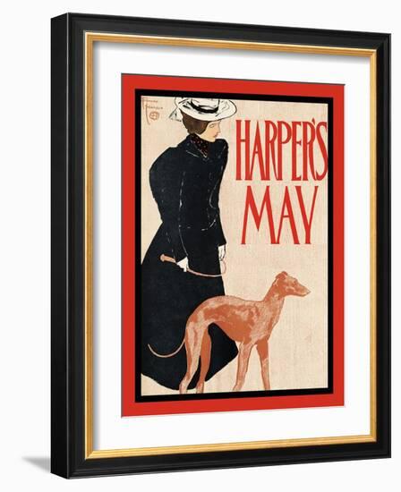 Harper's May-Edward Penfield-Framed Art Print