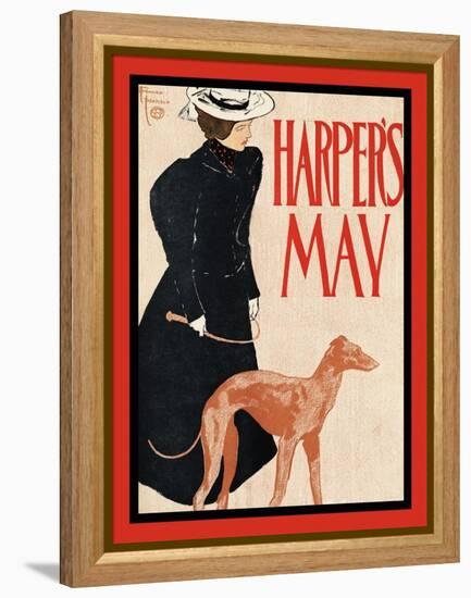 Harper's May-Edward Penfield-Framed Stretched Canvas