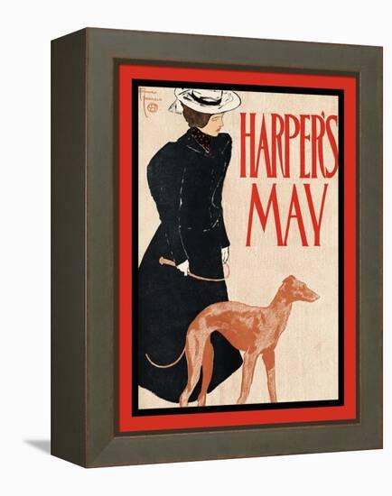 Harper's May-Edward Penfield-Framed Stretched Canvas