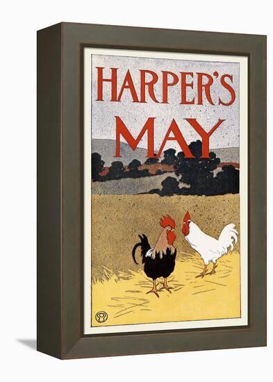 Harper's May-Edward Penfield-Framed Stretched Canvas